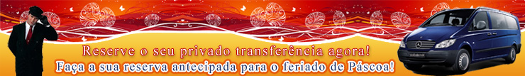 Reserve j� o seu transporte do aeroporto para o feriado da P�scoa 2010