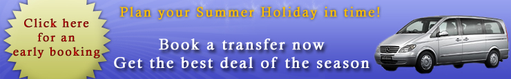 Book early a private airport transfer for the summer