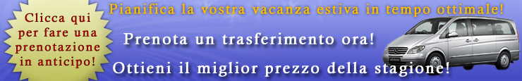 Prenota presto un trasferimento aeroporto privato per l\'estate